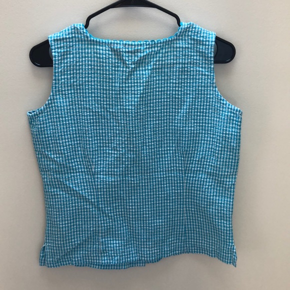Vintage gingham embroidered top - Picture 2 of 4